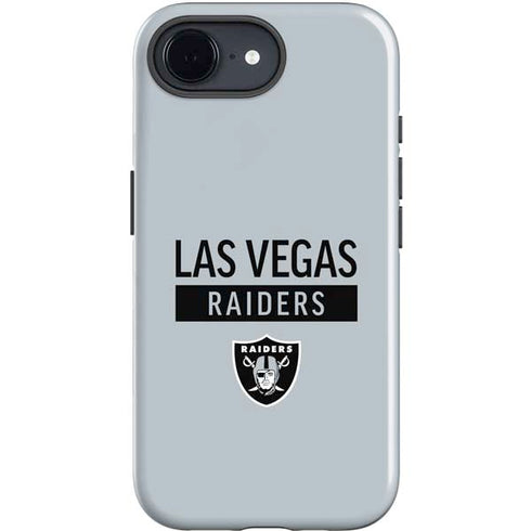 NFL Las Vegas Raiders Silver Performance Series iPhone 16e Impact Case