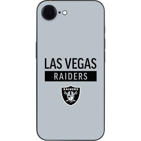 NFL Las Vegas Raiders Silver Performance Series iPhone 16e Skin
