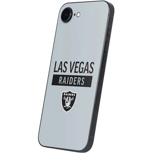 NFL Las Vegas Raiders Silver Performance Series iPhone 16e Skin