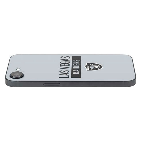 NFL Las Vegas Raiders Silver Performance Series iPhone 16e Skin