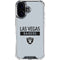 NFL Las Vegas Raiders Silver Performance Series iPhone 17 Clear Case