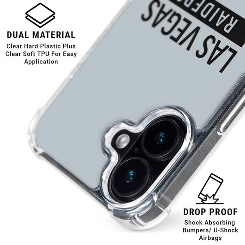 NFL Las Vegas Raiders Silver Performance Series iPhone 17 MagSafe Case