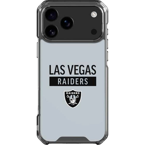 NFL Las Vegas Raiders Silver Performance Series iPhone 18 Pro Max Clear Case