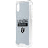 NFL Las Vegas Raiders Silver Performance Series iPhone XS Clear Case