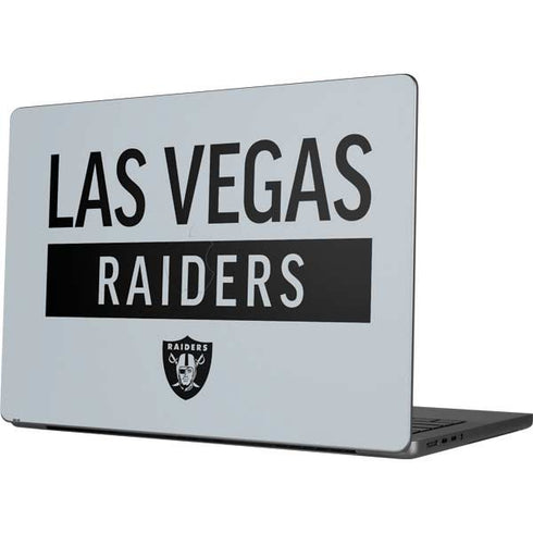 NFL Las Vegas Raiders Silver Performance Series Apple MacBook Pro 14-inch Skin