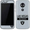 NFL Las Vegas Raiders Silver Performance Series Moto E5 Play Skin