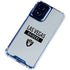NFL Las Vegas Raiders Silver Performance Series Moto G 5G (2024) Clear Case