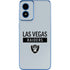 NFL Las Vegas Raiders Silver Performance Series Moto G Play 4G (2024) Skin