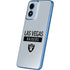 NFL Las Vegas Raiders Silver Performance Series Moto G Play 4G (2024) Skin