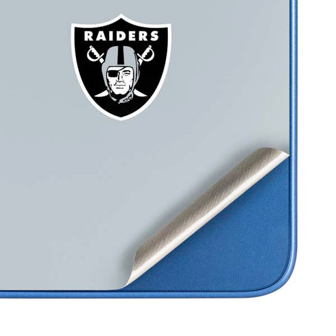 NFL Las Vegas Raiders Silver Performance Series Moto G Play 4G (2024) Skin