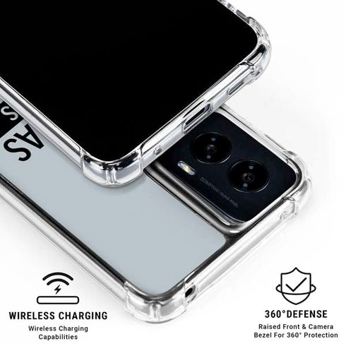 NFL Las Vegas Raiders Silver Performance Series Moto G Power 5G (2024) Clear Case