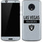 NFL Las Vegas Raiders Silver Performance Series Moto G6 Skin
