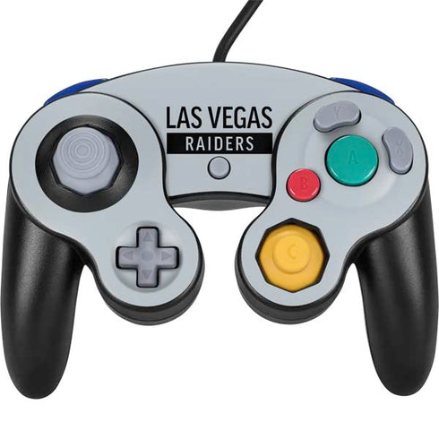 NFL Las Vegas Raiders Silver Performance Series Nintendo Skins