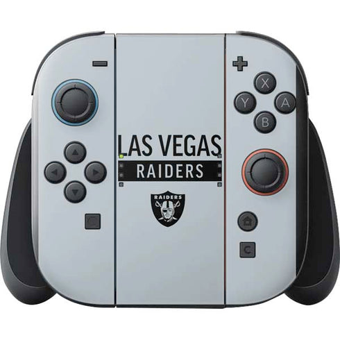 NFL Las Vegas Raiders Silver Performance Series Nintendo Switch 2 (2025) with Joy-Con Skin