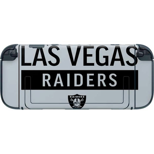 NFL Las Vegas Raiders Silver Performance Series Nintendo Switch 2 (2025) with Joy-Con Skin
