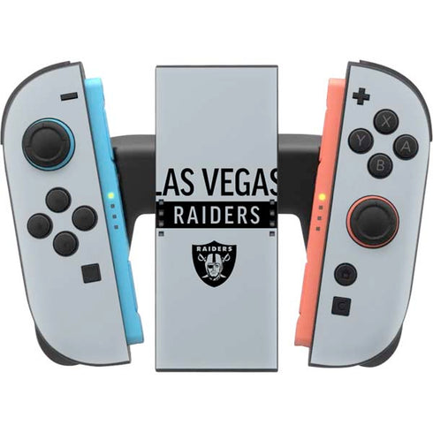 NFL Las Vegas Raiders Silver Performance Series Nintendo Switch 2 (2025) Joy-Con Controller Skin