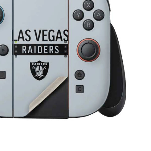NFL Las Vegas Raiders Silver Performance Series Nintendo Switch 2 (2025) Joy-Con Controller Skin
