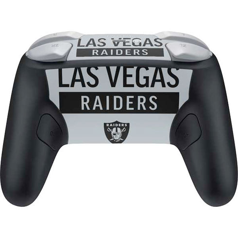 NFL Las Vegas Raiders Silver Performance Series Nintendo Switch 2 (2025) Pro Controller Skin