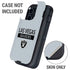 NFL Las Vegas Raiders Silver Performance Series Otterbox Defender iPhone Skin