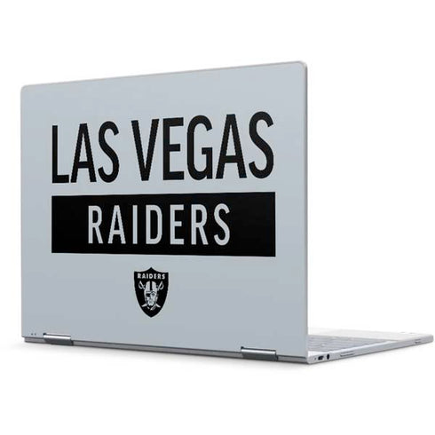 NFL Las Vegas Raiders Silver Performance Series Pixelbook Skin