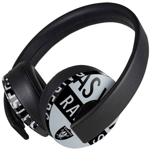 NFL Las Vegas Raiders Silver Performance Series PlayStation 4 Gold Wireless Headset Skin