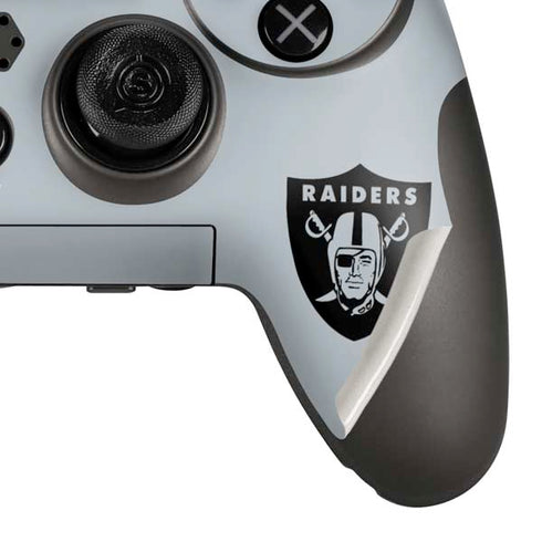 NFL Las Vegas Raiders Silver Performance Series PlayStation Scuf Vantage 2 Controller Skin