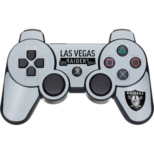 NFL Las Vegas Raiders Silver Performance Series PS3 Dual Shock wireless controller Skin
