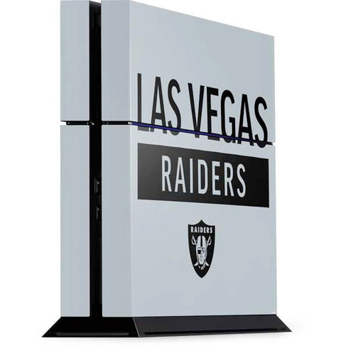 NFL Las Vegas Raiders Silver Performance Series PlayStation PS4 Skins