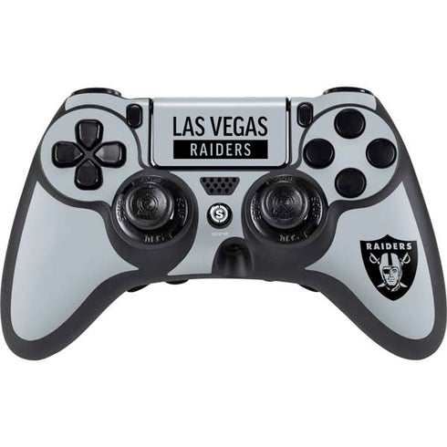 NFL Las Vegas Raiders Silver Performance Series PlayStation PS4 Skins