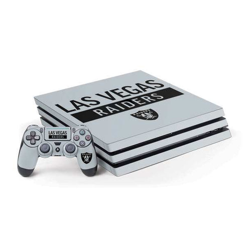 NFL Las Vegas Raiders Silver Performance Series PlayStation PS4 Skins
