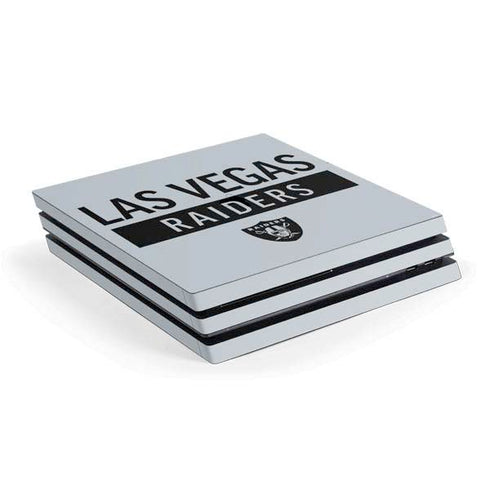 NFL Las Vegas Raiders Silver Performance Series PlayStation PS4 Skins