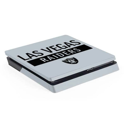 NFL Las Vegas Raiders Silver Performance Series PS4 Slim Skin