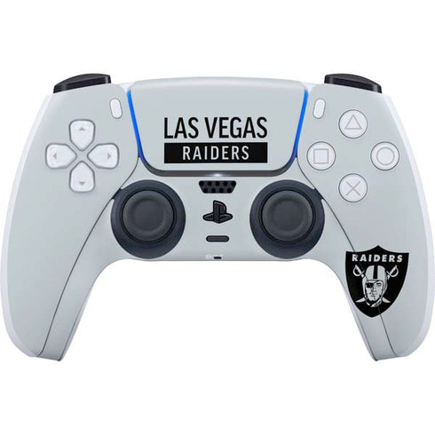 NFL Las Vegas Raiders Silver Performance Series PlayStation PS5 Skins