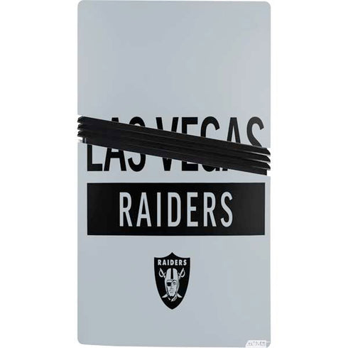 NFL Las Vegas Raiders Silver Performance Series PS5 Pro Bundle Skin