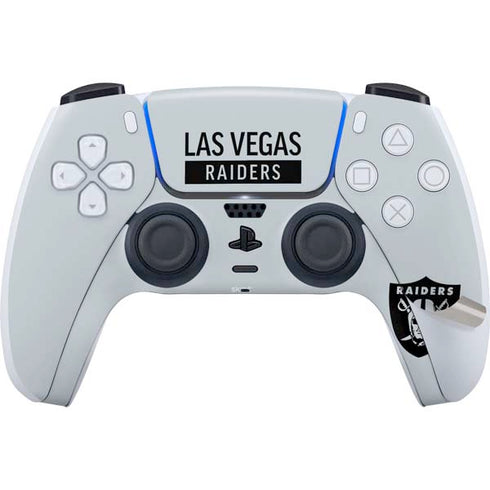 NFL Las Vegas Raiders Silver Performance Series PS5 Pro Bundle Skin
