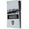 NFL Las Vegas Raiders Silver Performance Series PS5 Pro Console Skin
