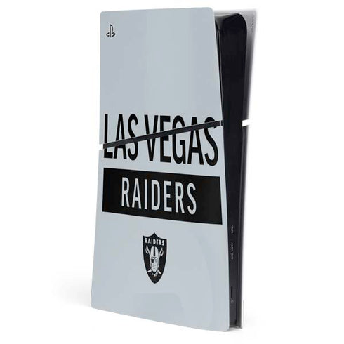 NFL Las Vegas Raiders Silver Performance Series PlayStation PS5 Skins