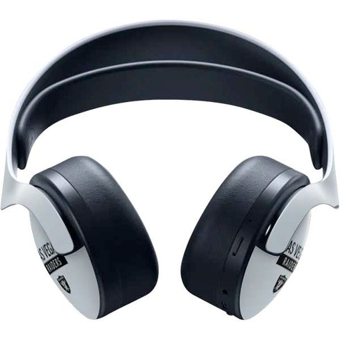 NFL Las Vegas Raiders Silver Performance Series PULSE 3D Wireless Headset for PS5 Skin
