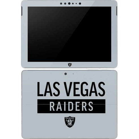 NFL Las Vegas Raiders Silver Performance Series Surface Go Skin