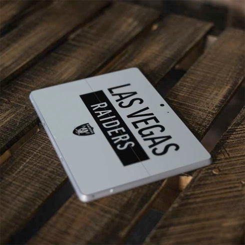 NFL Las Vegas Raiders Silver Performance Series Surface Go Skin