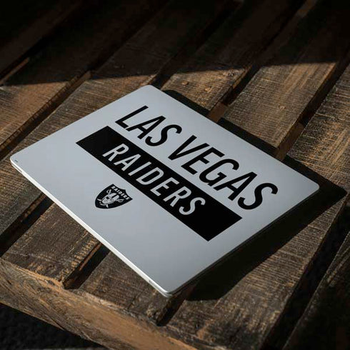 NFL Las Vegas Raiders Silver Performance Series Surface Laptop 2 Skin