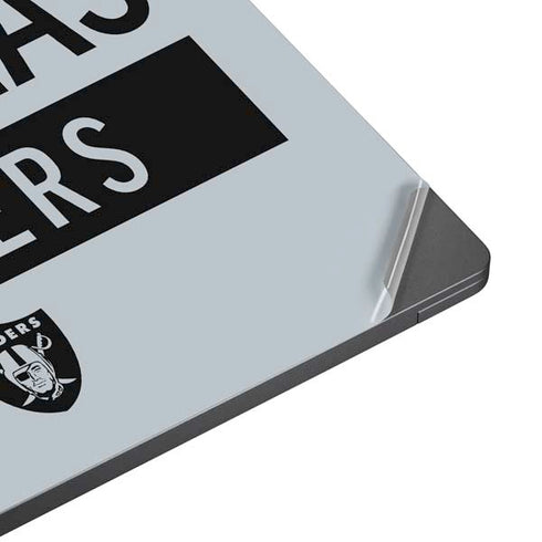 NFL Las Vegas Raiders Silver Performance Series Surface Laptop 7 15in Skin