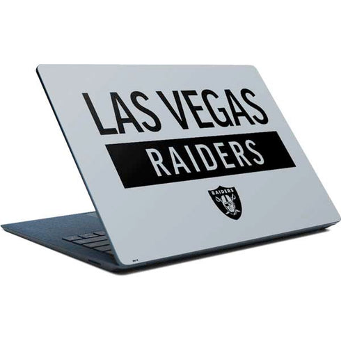 NFL Las Vegas Raiders Silver Performance Series Surface Laptop Skin