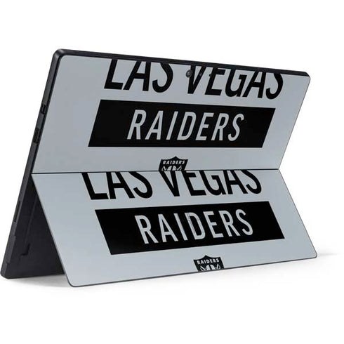 NFL Las Vegas Raiders Silver Performance Series Surface Pro 6 Skin