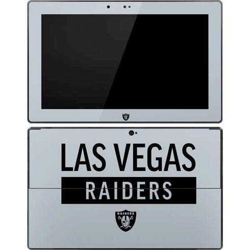 NFL Las Vegas Raiders Silver Performance Series Surface Pro Tablet Skin