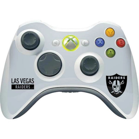 NFL Las Vegas Raiders Silver Performance Series Xbox 360 Wireless Controller Skin