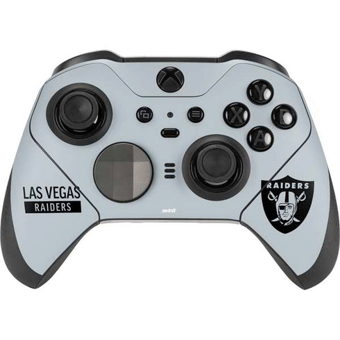 NFL Las Vegas Raiders Silver Performance Series Xbox Elite Wireless Controller Series 2 Skin