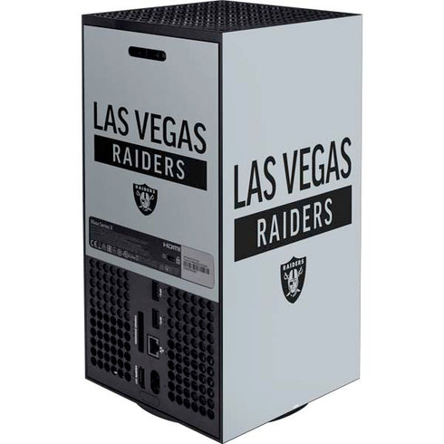 NFL Las Vegas Raiders Silver Performance Series Xbox Series X Bundle Skin