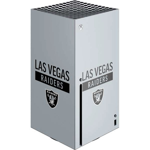 NFL Las Vegas Raiders Silver Performance Series Xbox Series X Skins