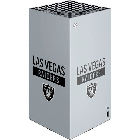 NFL Las Vegas Raiders Silver Performance Series Xbox Series X Skins